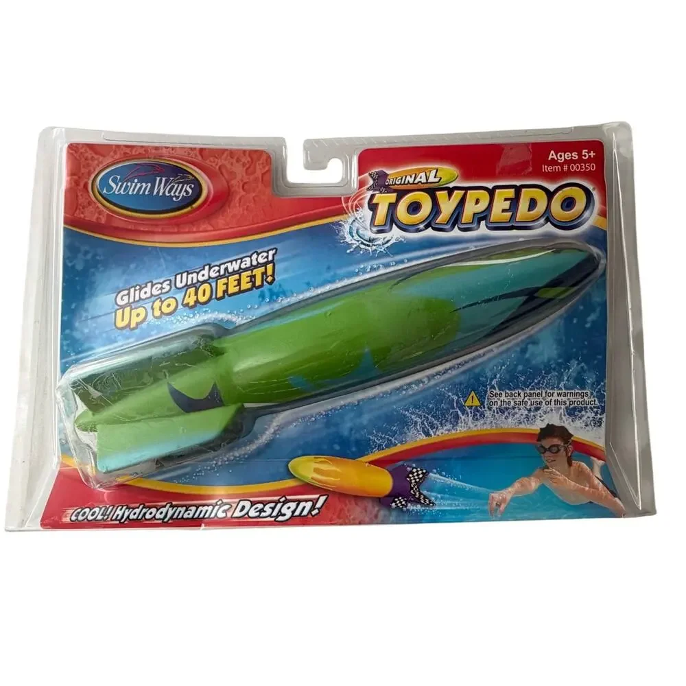 VTG 2004 SwimWays Original TOYPEDO Pool Diving Underwater Toy 11.5